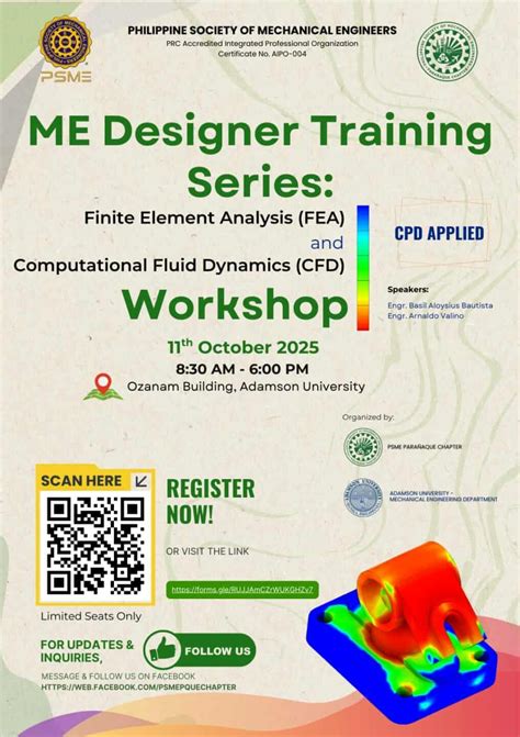 ME Designer Training Series Part 1: FEA and CFD, Adamson University ...