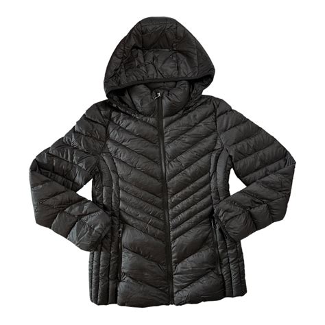 London Fog Women's Lightweight Packable Down Filled Full-Zip Jacket ...