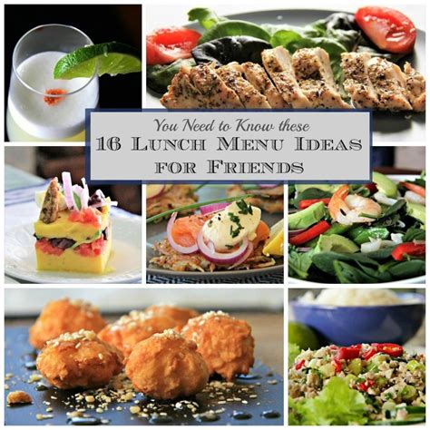Easy Lunch Menus