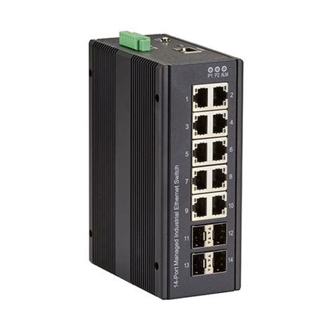 LIG1014A, Gigabit Managed Ethernet Switch INDRy II L - Black Box