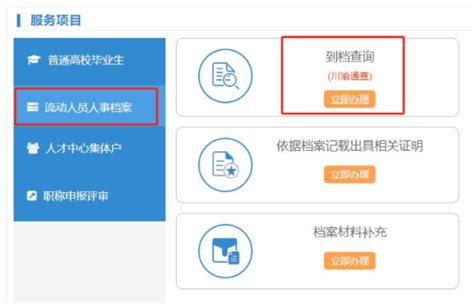 四川档案查询网上服务平台官方入口-12333全国社保查询网
