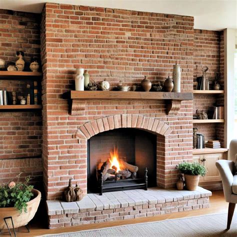 40 Brick Fireplace Ideas To Cozy up Your Home in 2024 | Brick fireplace ...