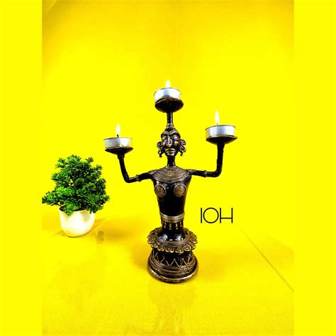 Buy INDIA OF HANDICRAFTS - Utility Table Decor - Handcrafted Tribal ...