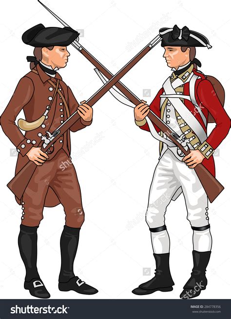 Clipart De La Guerre Révolutionnaire Des Patriotes Patriot Vectores,