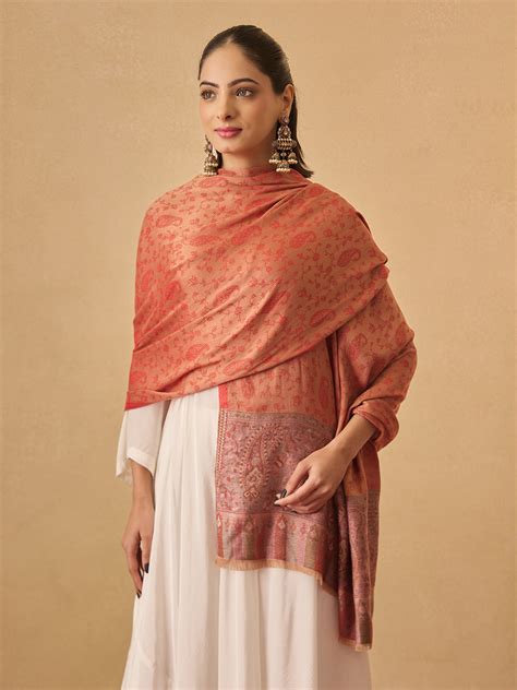 Pashmoda Women Gulpari Kaani Stole (Size : 71X203 CM)