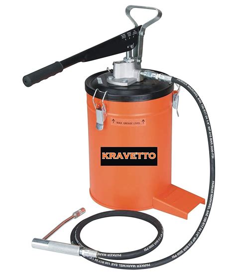 KRAVETTO® Heavy Duty 6kg Bucket Grease Pump | Comes complete with ...