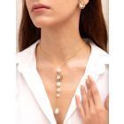 Gold Toned Handcrafted Brass Necklace