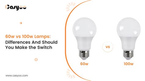 60w vs 100w Lamps: Differences And Should You Make the Switch