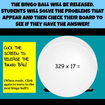4TH GRADE MATH BINGO #7 Multiply Two Digits by Three Digit GOOGLE SLIDES