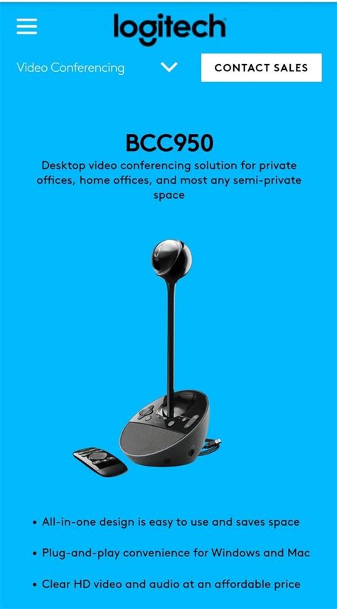 Image result for Logitech Conference Camera