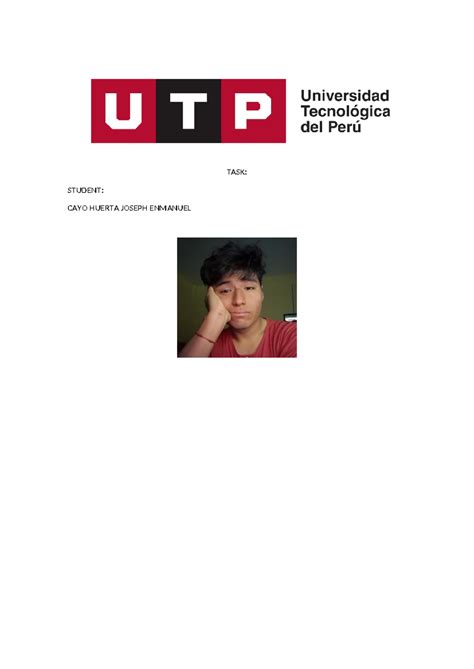 TASK 2 - tarea de ingles - Ingles II - TASK: STUDENT: CAYO HUERTA ...