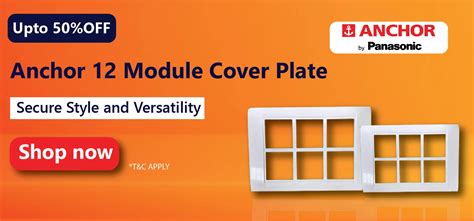 Buy Anchor 12 Module Cover Plate Online at Affordable Price | Eleczo