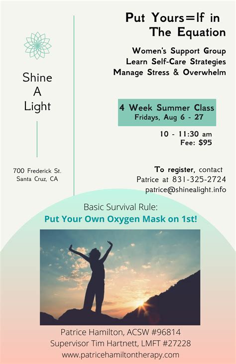 Groups & Workshops - Shine a Light Counseling Center