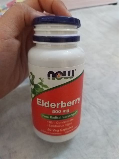 NOW Foods Elderberry 500 mg - 60 Vcaps : Amazon.in: Health & Personal Care
