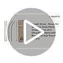 Rusabl Stainless Steel Straws (Pack of 4, Silver) for Kids & Adult with ...