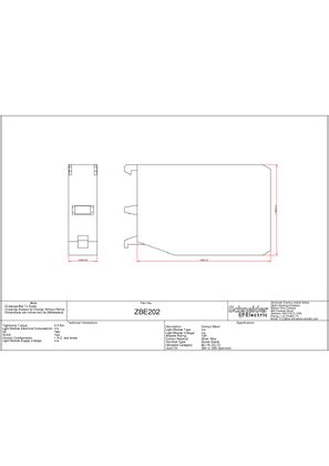 ZBE202_2DSalesDrawing_PDF Technical Drawing | Schneider Electric