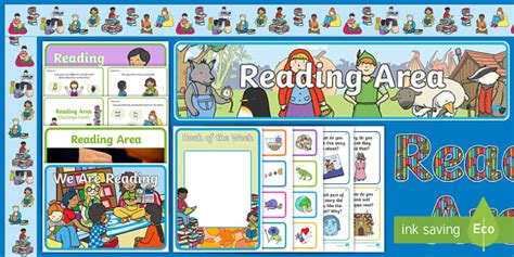 EYFS Reading Area Classroom Set Up Pack (teacher made)