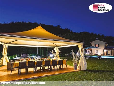 Pavillon 5x5 Überdachung Pagodenzelt Festzelt Pvc Terrassendach Pergola ...