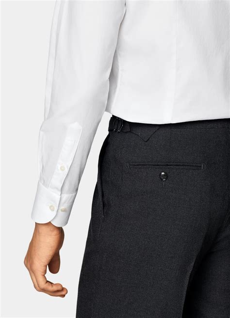 Camisa blanca con cuello cutaway in Algodón egipcio | SUITSUPPLY