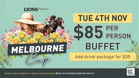 Melbourne Cup Day at Lions@Springwood, 2 Pannikin Street, Rochedale ...