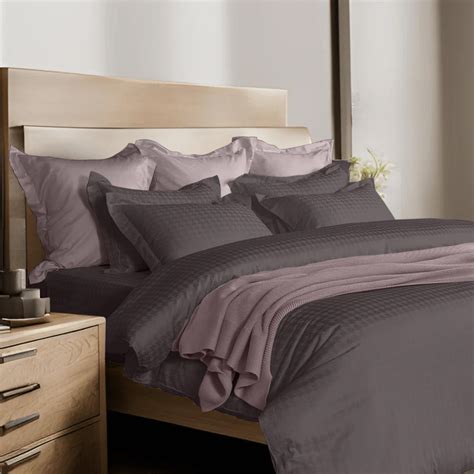 Jacquard King Size Bedsheet Set Graphite Grey (300 TC) | 2Pillow Cover ...