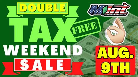 DOUBLE TAX FREE WEEKEND AUG 9TH 2025, Motorsports International, Auburn ...