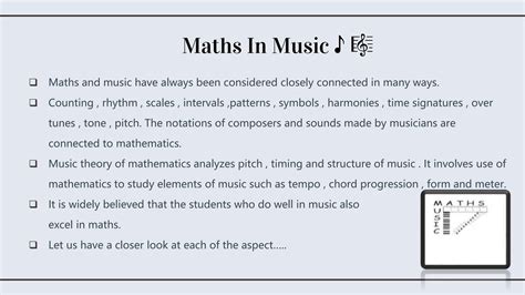 Class 12th presentation on maths in music | PPTX