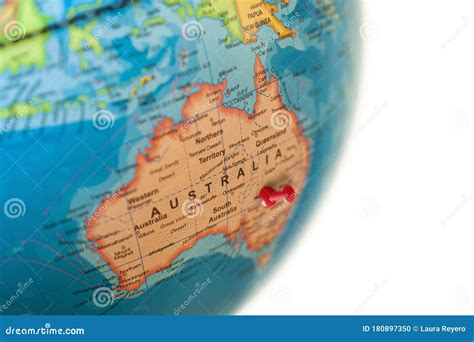 Australian World Map Perspective