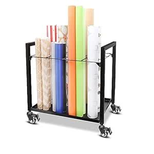 Vinyl Roll Holder Blueprint Storage Rack Metal Blueprint Storage Cart ...