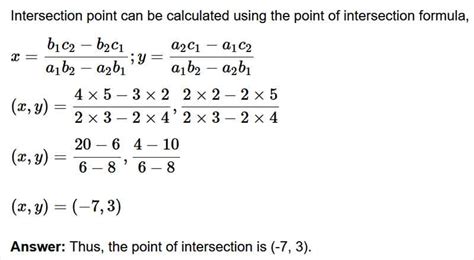 Image result for Intersection Function Formula in Math