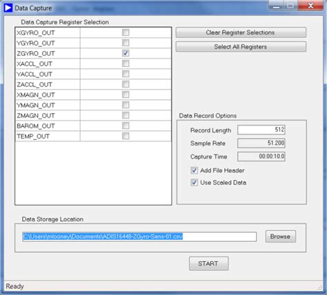 ADIS1644X EVALUATION ON THE EVAL-ADIS [Analog Devices Wiki]