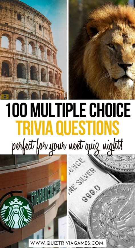 Image result for Multiple Choice Trivia Questions