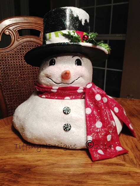 Paper Clay Snowman Tutorial 的图像结果