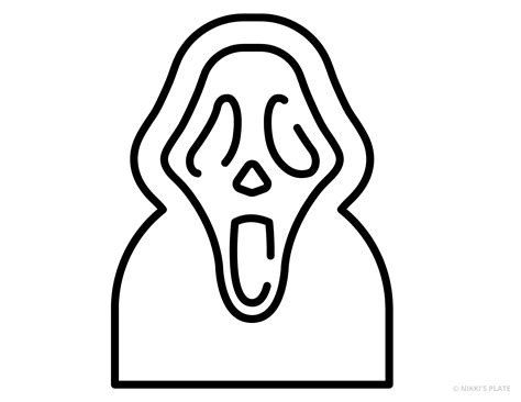 Scream Pumpkin Stencil Mask Ghost Face Ghostface Stencils Halloween ...