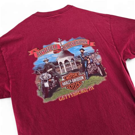 Vintage Harley Davidson Battlefield Gettysburg PA Bur… - Gem