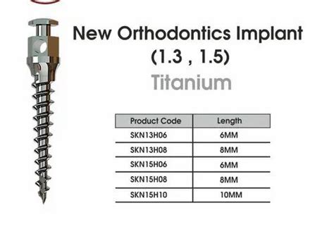Orthodontic Mini Implant - Infra Zygomatic Crest IZC Stainless Steel ...