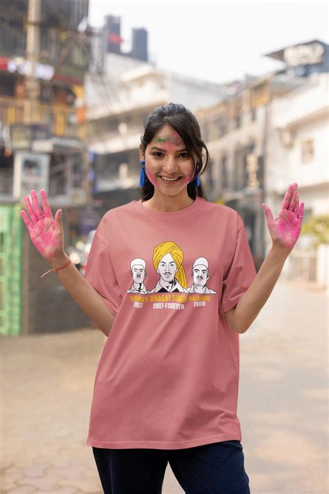 Bhagat Singh, Sukhdev, Rajguru Oversized T-Shirt – Lazy Llama
