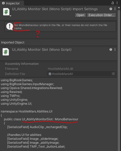 Image result for Unity Editor How to Fix Mono Script Behavior
