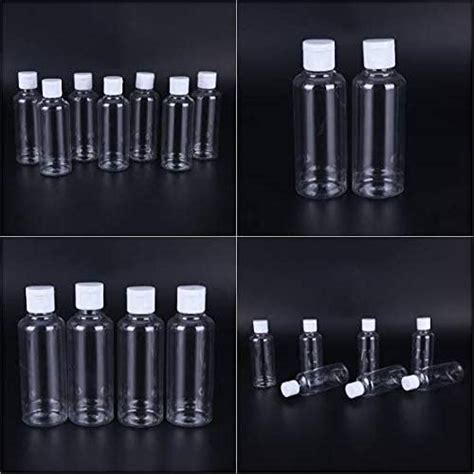 R K Transparent Plastic Fliptop cap Bottle Cosmetics Bottle Empty ...