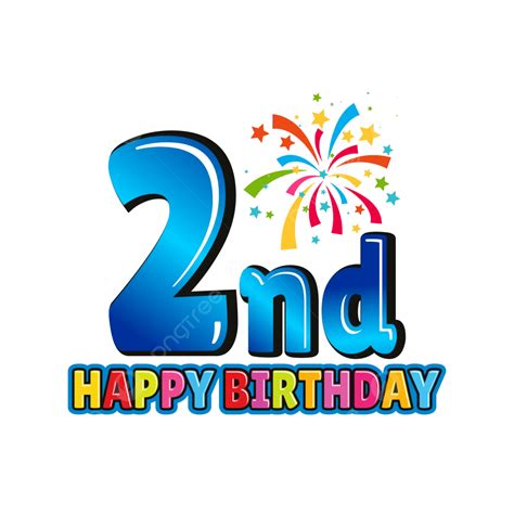 Happy 2nd Birthday Clipart Stockfoto's Van Happy 2nd Birthday,