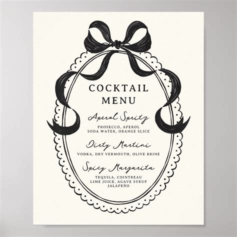 Image result for Cocktail Menu Frame