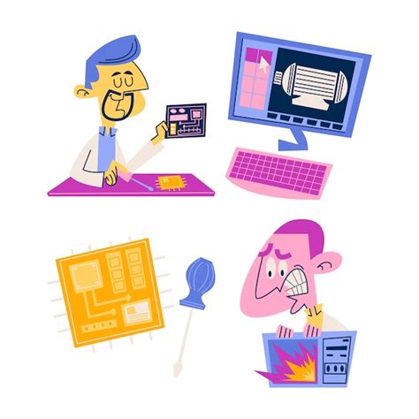 Image result for Computer Engineering Cartoon