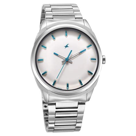 Buy Online Fastrack Quartz Analog White Dial Silver Stainless Steel ...