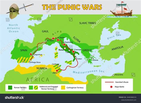 The punic wars map