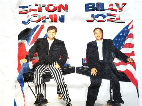 Elton John & Billy Joel Concert T Shirt 1994 Face to Face Tour | Etsy ...