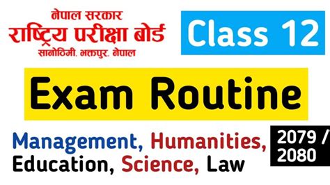 Image result for Class 12 Routine 2080