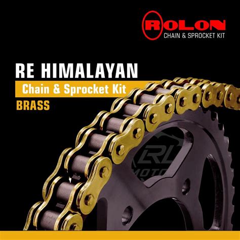 Royal Enfield Himalayan 411 Rolon Brass Chain & Sprocket Kit – LRL Motors