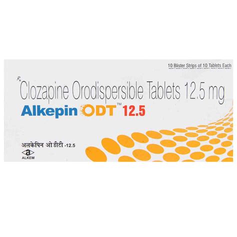 Alkepin ODT 12.5 Tablet 10's Price, Uses, Side Effects, Composition ...