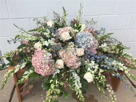 Hydrangea Casket Spray - Sympathy Floral Arrangements