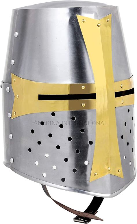 Buy Nagina International Medieval Era Warrior Helmet | Barbuta Crusader ...